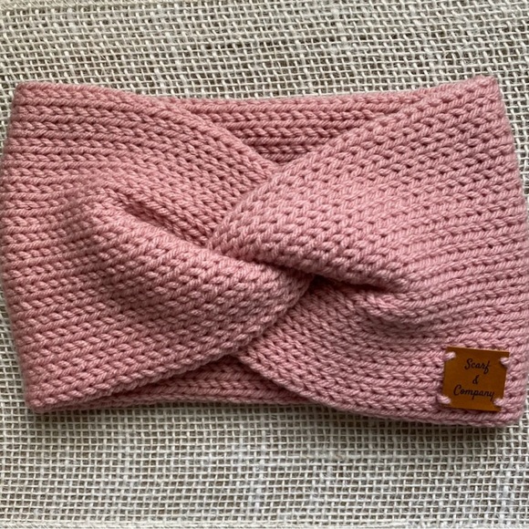 NWT Twisted Knitted Headband, knitted ear warmer, handmade item, double layered. - Picture 1 of 5